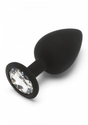 ToyJoy - Análny kolík Anal Play Diamond Booty Jewel large black