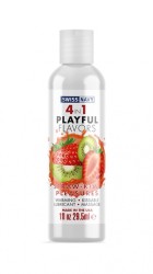 Swiss Navy 4 in 1 Playful Flavors lubrikačný gél Jahoda-Kiwi 30ml