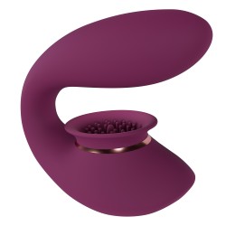 Shots Innovation Twitch 3 Rechargeable Vibrator and Suction Burgundy