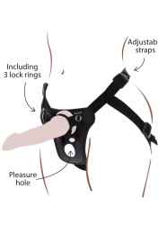 TOYJOY Get Real Strap-On Pleasure Harness pripínací postroj na uchytenie dilda