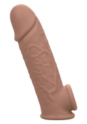 CalExotics Life-Like Extension 7 Inch Brown návlek na penis